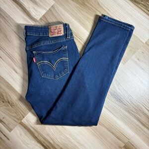 Levi's Women's Straight Leg Jeans - Dark Blue